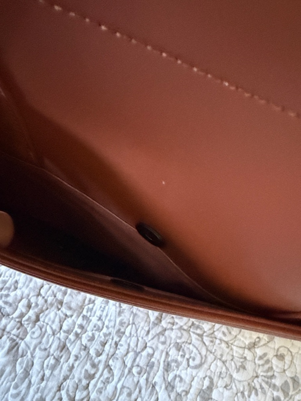 MONOS Brown Leather Tote - Structured Everyday/Travel Carry - Picture 8 of 16